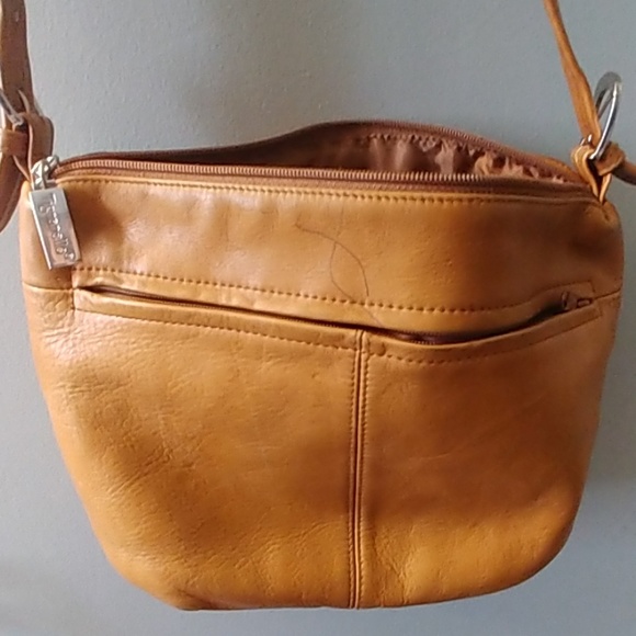 Cute brown leather Tignanello shoulder bag - Picture 4 of 4